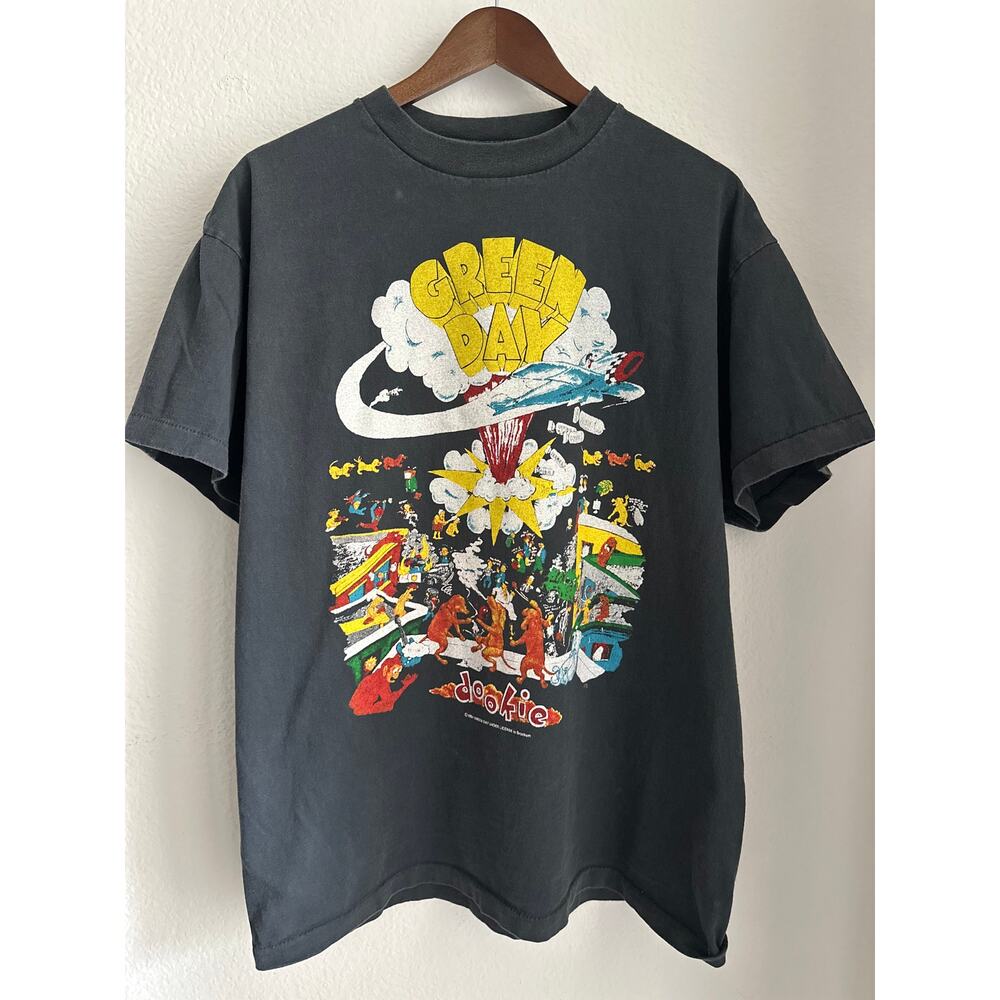 Green Day "Dookie Tour" 1994 Reprint Single Stitch Brockum Tag T-shirt